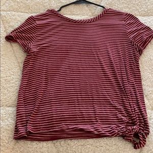 Red stripe top